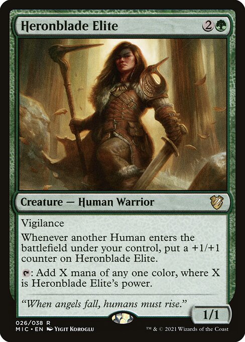 Heronblade Elite - Commander: Innistrad: Midnight Hunt - R - 26