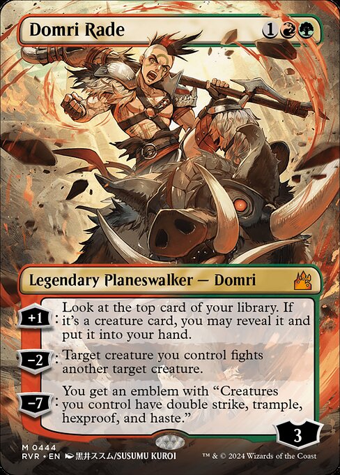 Domri Rade (Anime Borderless) - Ravnica Remastered - M - 444