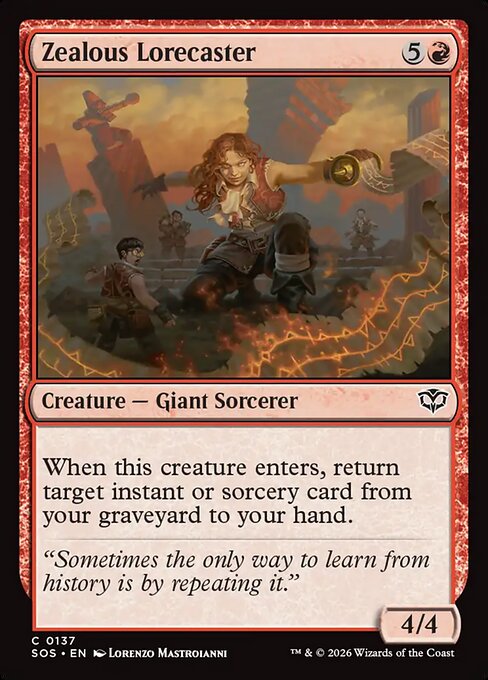 Zealous Lorecaster - Secrets of Strixhaven - C - 137
