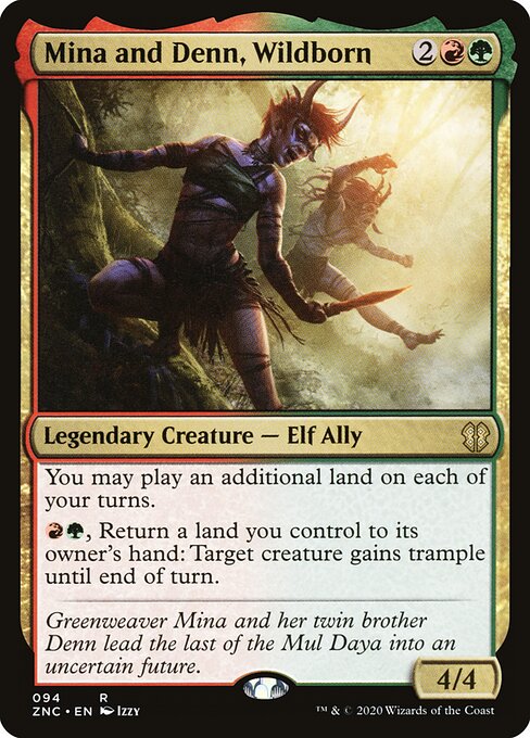Mina and Denn, Wildborn - Commander: Zendikar Rising - R - 94