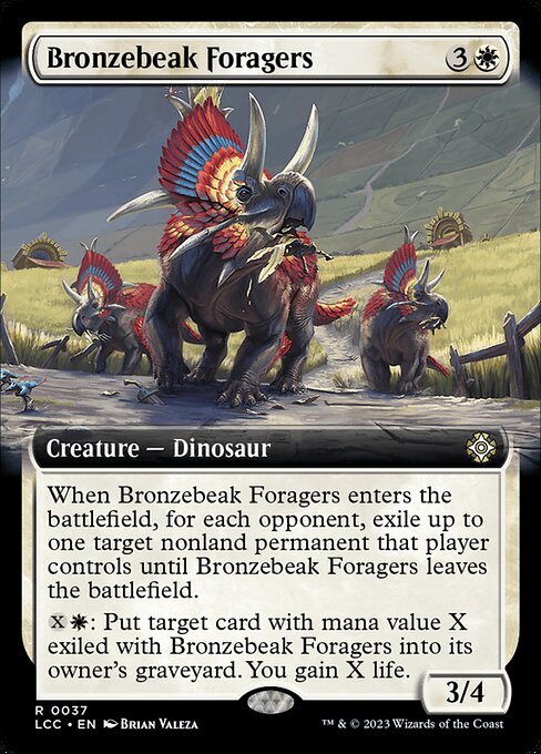 Bronzebeak Foragers (Extended Art) - Commander: The Lost Caverns of Ixalan - R - 37