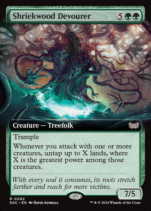 Shriekwood Devourer (Extended Art) - Commander: Duskmourn: House of Horror - R - 62