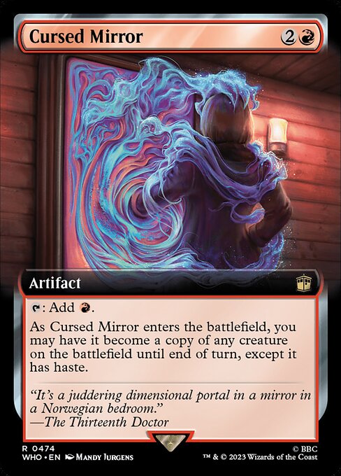 Cursed Mirror (Extended Art) - Universes Beyond: Doctor Who - R - 474