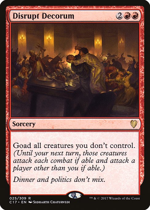 Disrupt Decorum - Commander 2017 - R - 25