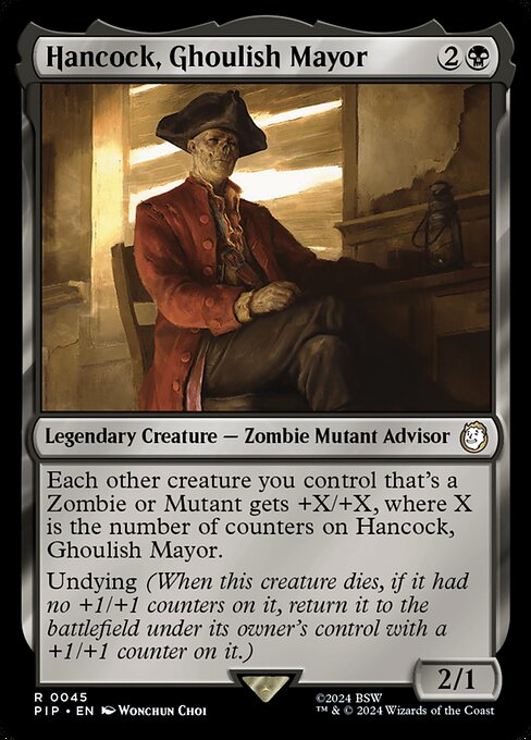 Hancock, Ghoulish Mayor - Universes Beyond: Fallout - R - 45