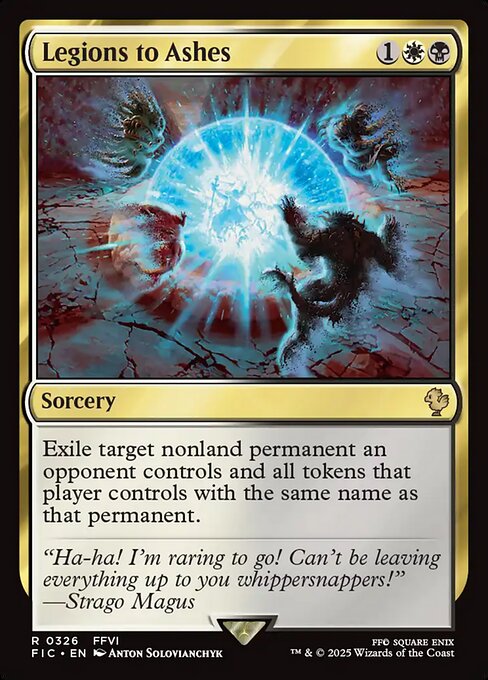 Legions to Ashes (Surge Foil) - Commander: FINAL FANTASY - R - 326