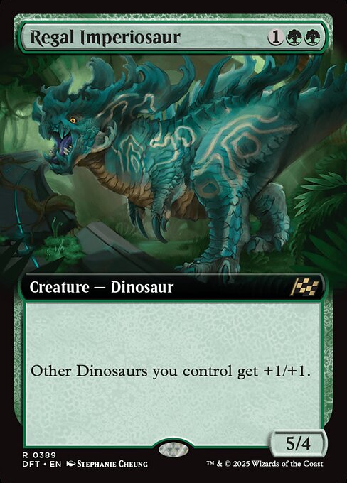 Regal Imperiosaur (Extended Art) - Aetherdrift - R - 389