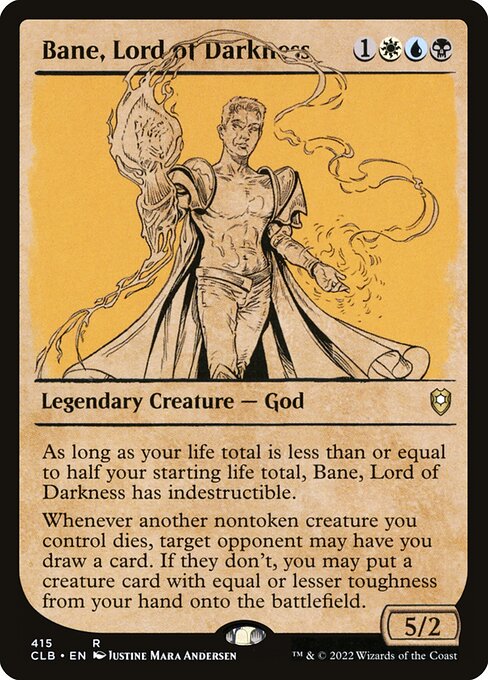 Bane, Lord of Darkness (Showcase) - Commander Legends: Battle for Baldur's Gate - R - 415