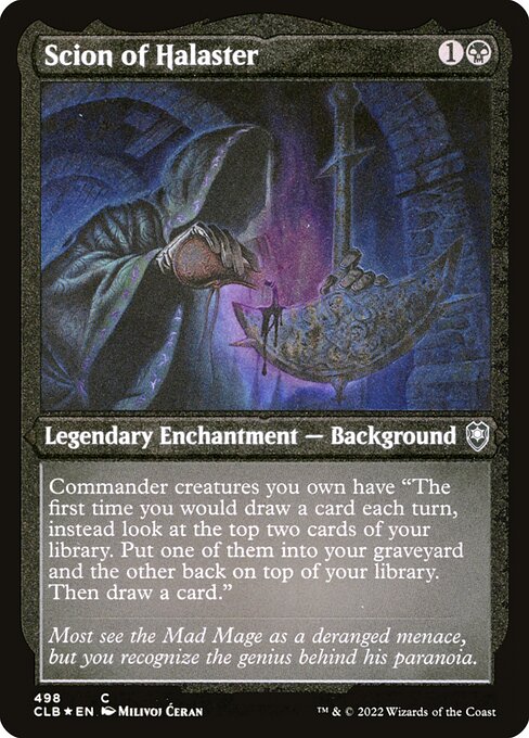 Scion of Halaster (Foil Etched) - Commander Legends: Battle for Baldur's Gate - C - 498