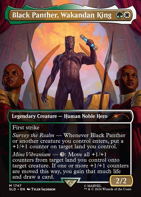 Black Panther, Wakandan King (Rainbow Foil) - Secret Lair Drop Series - M - 1747