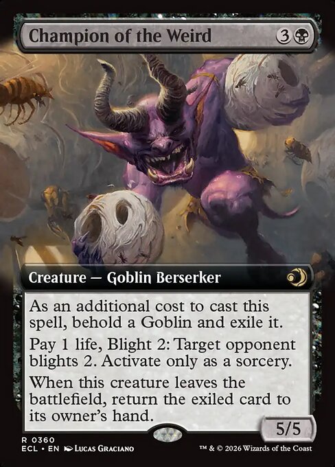 Champion of the Weird (Extended Art) - Lorwyn Eclipsed - R - 360