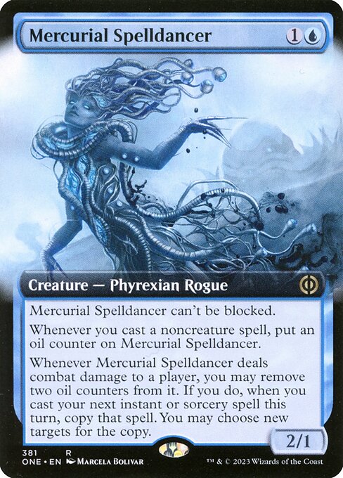 Mercurial Spelldancer (Extended Art) - Phyrexia: All Will Be One - R - 381