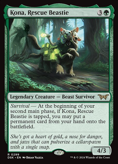 Kona, Rescue Beastie (0299) - Duskmourn: House of Horror - R - 299