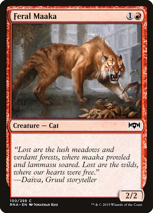 Feral Maaka - Ravnica Allegiance - C - 100
