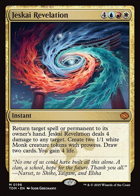 Jeskai Revelation - Tarkir: Dragonstorm - M - 196