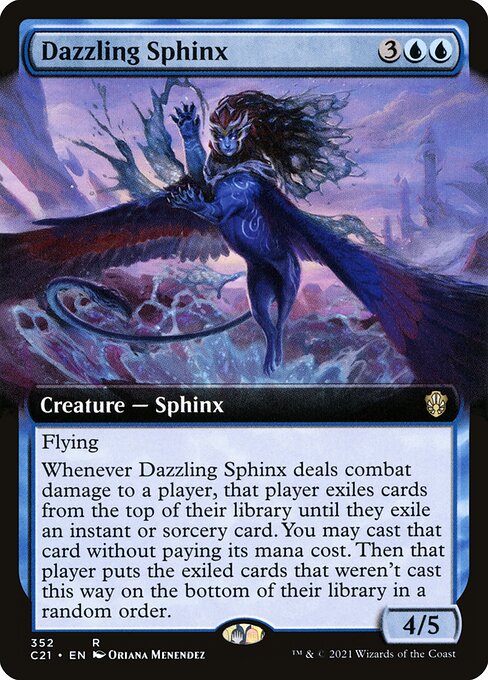Dazzling Sphinx (Extended Art) - Commander 2021 - R - 352