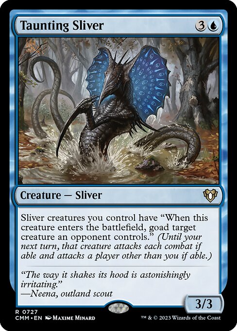 Taunting Sliver - Commander Masters - R - 727