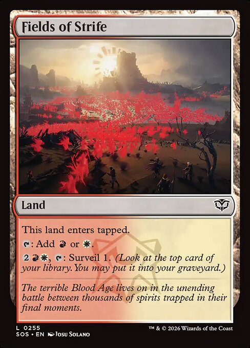 Fields of Strife - Secrets of Strixhaven - L - 255