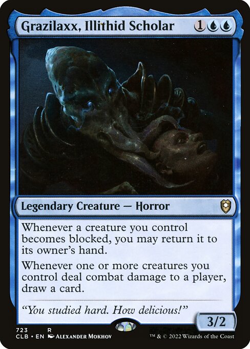 Grazilaxx, Illithid Scholar - Commander Legends: Battle for Baldur's Gate - R - 723