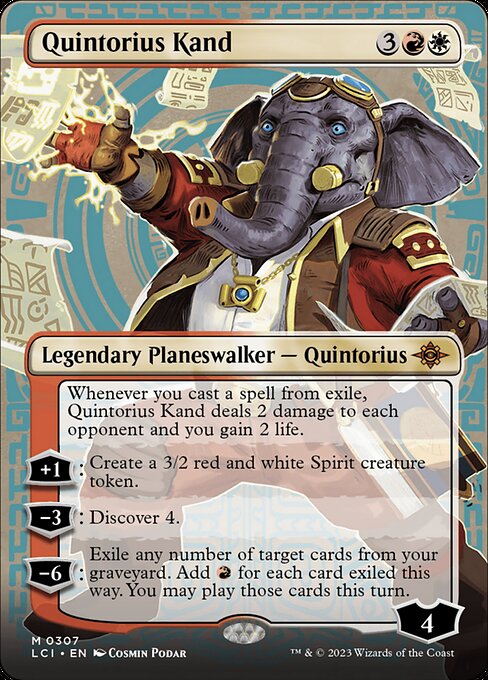 Quintorius Kand (0307) (Borderless) - The Lost Caverns of Ixalan - M - 307