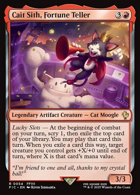 Cait Sith, Fortune Teller - Commander: FINAL FANTASY - R - 54