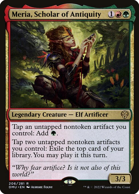 Meria, Scholar of Antiquity - Dominaria United - R - 206