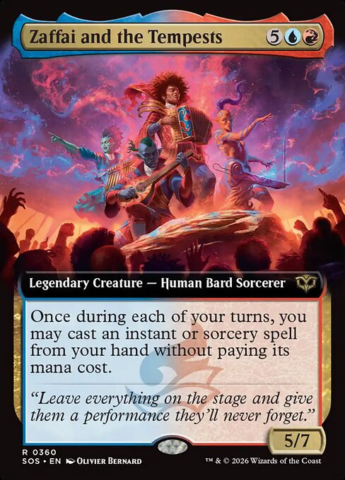 Zaffai and the Tempests (Extended Art) - Secrets of Strixhaven - R - 360