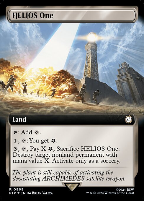HELIOS One (Extended Art) (Surge Foil) - Universes Beyond: Fallout - R - 969