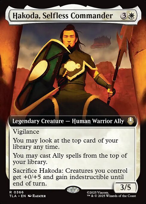Hakoda, Selfless Commander (Extended Art) - Avatar: The Last Airbender - R - 366