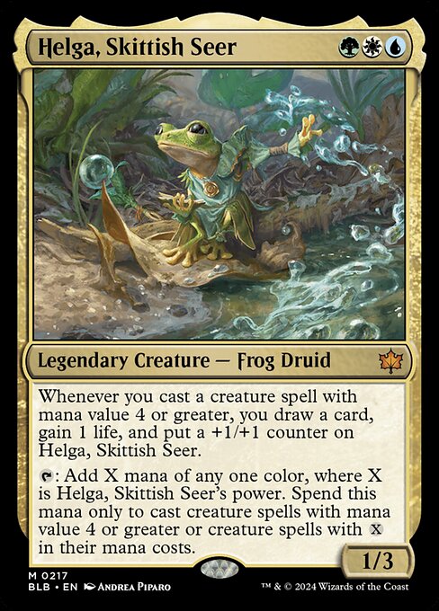 Helga, Skittish Seer - Bloomburrow - M - 217
