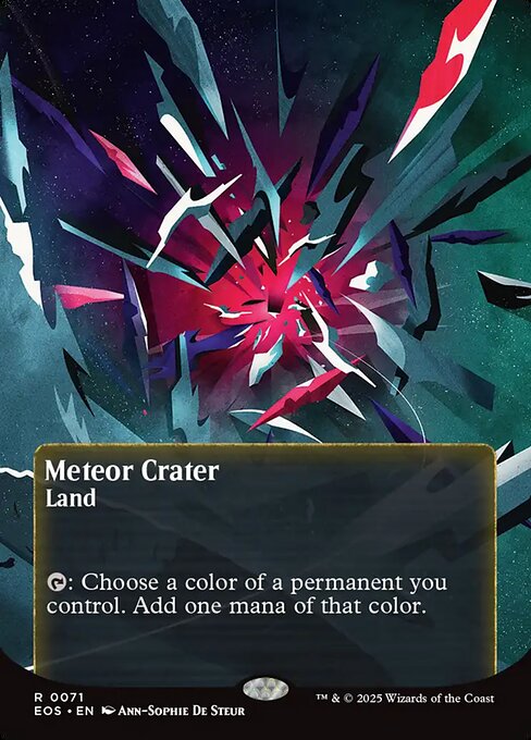 Meteor Crater (0071) (Borderless) - Edge of Eternities: Stellar Sights - R - 71
