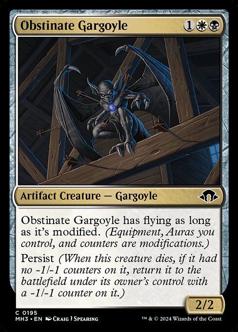 Obstinate Gargoyle - Modern Horizons 3 - C - 195