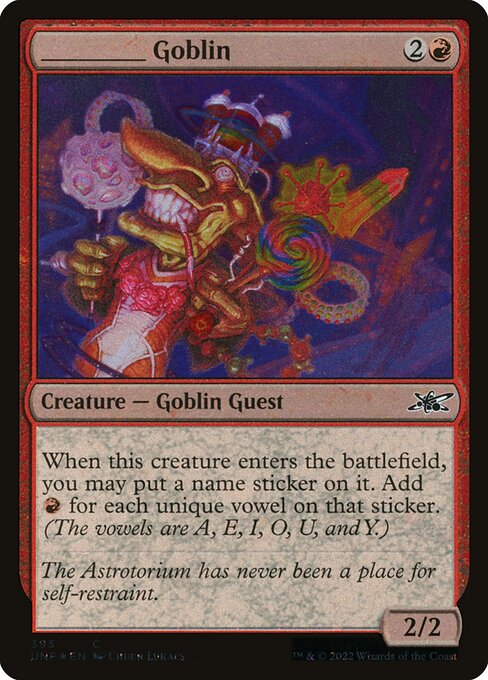 _____ Goblin (Galaxy Foil) - Unfinity - C - 393