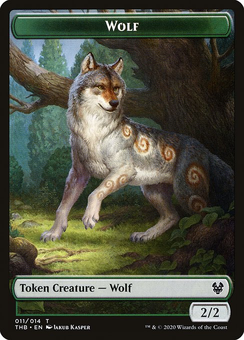 Wolf Token - Theros Beyond Death - T - 11