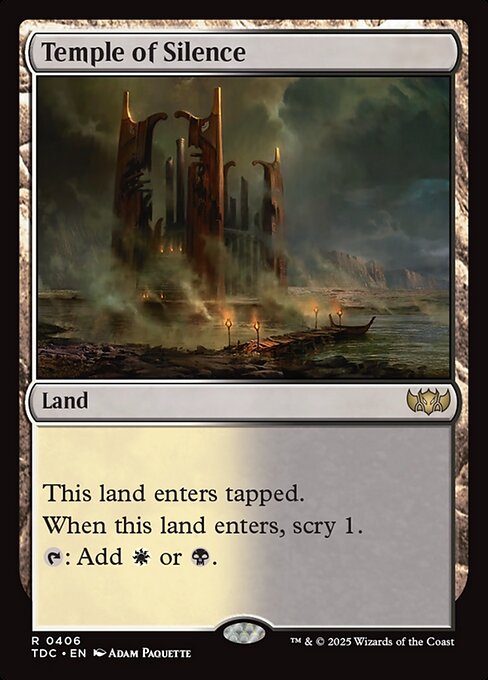Temple of Silence - Commander: Tarkir: Dragonstorm - R - 406