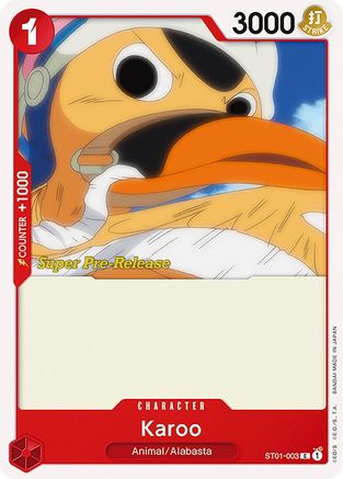Karoo - Super Pre-Release Starter Deck 1: Straw Hat Crew - C - ST01-003