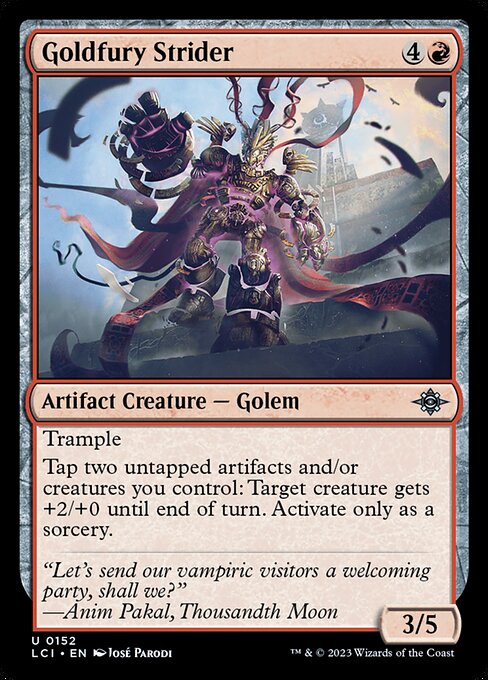 Goldfury Strider - The Lost Caverns of Ixalan - U - 152