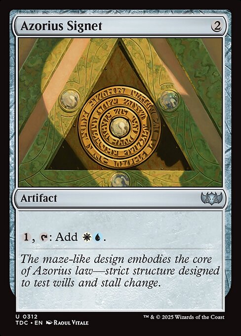 Azorius Signet - Commander: Tarkir: Dragonstorm - U - 312