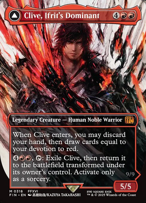Clive, Ifrit's Dominant (0385) (Borderless) - FINAL FANTASY - M - 385