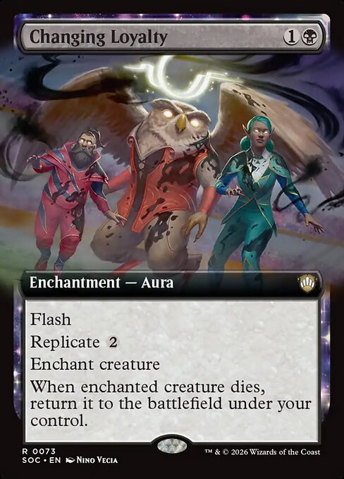 Changing Loyalty (Extended Art) - Commander: Secrets of Strixhaven - R - 73