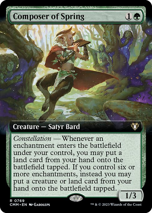 Composer of Spring (Extended Art) - Commander Masters - R - 769
