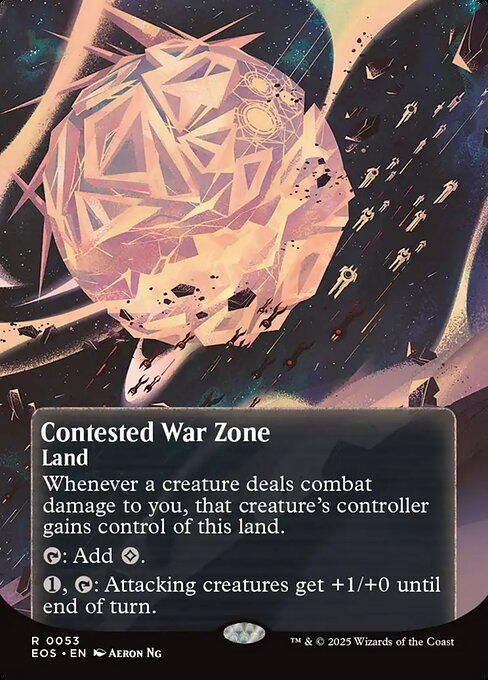 Contested War Zone (0053) (Borderless) - Edge of Eternities: Stellar Sights - R - 53