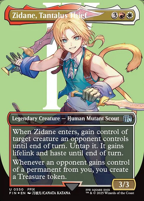 Zidane, Tantalus Thief (Borderless) (Surge Foil) - FINAL FANTASY - U - 550