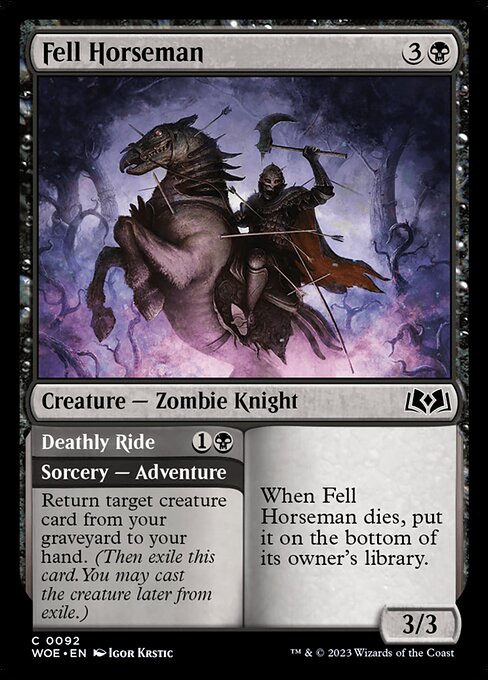 Fell Horseman - Wilds of Eldraine - C - 92