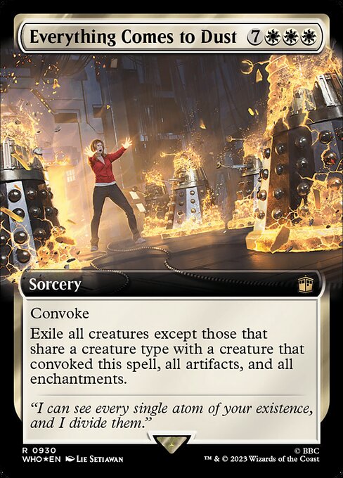 Everything Comes to Dust (Extended Art) (Surge Foil) - Universes Beyond: Doctor Who - R - 930