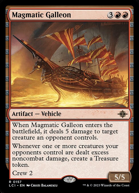 Magmatic Galleon - Promo Pack: The Lost Caverns of Ixalan - R - 157