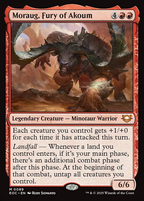 Moraug, Fury of Akoum - Commander: Edge of Eternities - M - 89