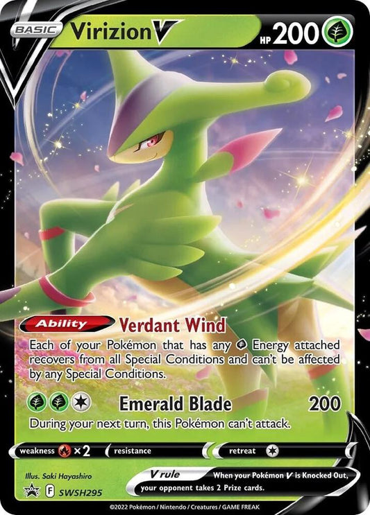 Virizion V - SWSH295 - SWSH: Sword & Shield Promo Cards - Promo - SWSH295