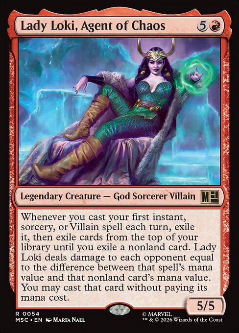 Lady Loki, Agent of Chaos (Surge Foil) - Commander: Marvel Super Heroes - R - 54