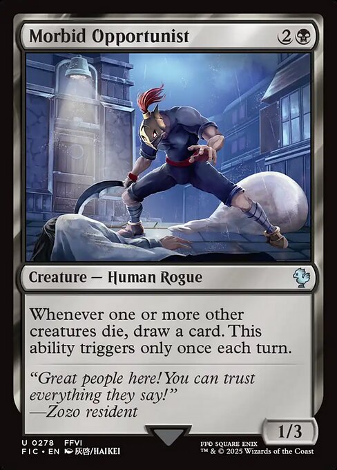 Morbid Opportunist (Surge Foil) - Commander: FINAL FANTASY - U - 278